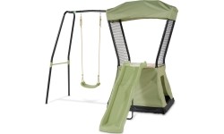 Zewnętrzny zestaw zabawowy EXIT Ivy ze zjeżdżalnią i huśtawką