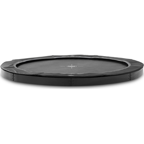 Trampolina sportowa naziemna EXIT InTerra ø244cm - czarna