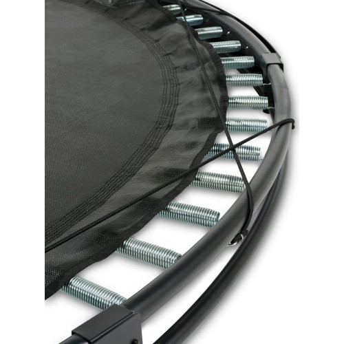 Trampolina sportowa naziemna EXIT InTerra ø244cm - czarna