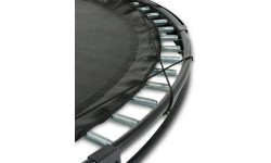 Trampolina sportowa naziemna EXIT InTerra ø244cm - czarna