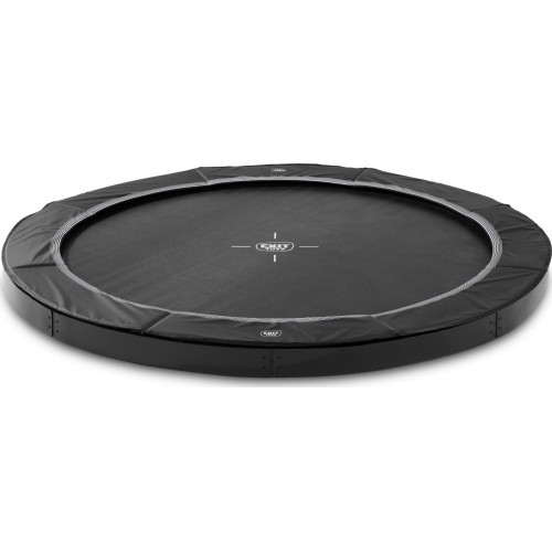 Trampolina sportowa naziemna EXIT InTerra ø305cm - czarna