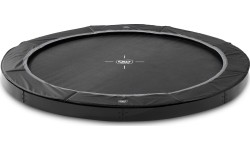 Trampolina sportowa naziemna EXIT InTerra ø305cm - czarna