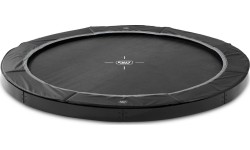 Trampolina sportowa gruntowa EXIT InTerra ø366 cm – czarna
