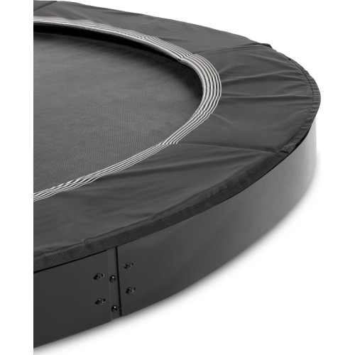 Trampolina sportowa gruntowa EXIT InTerra ø366 cm – czarna
