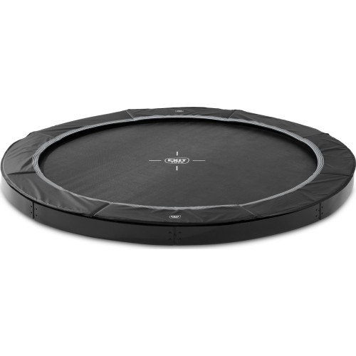 Trampolina sportowa naziemna EXIT InTerra ø427cm - czarna