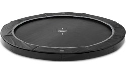 Trampolina sportowa naziemna EXIT InTerra ø427cm - czarna