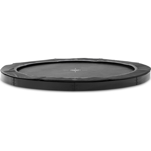 Trampolina sportowa naziemna EXIT InTerra ø427cm - czarna