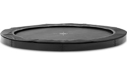 Trampolina sportowa naziemna EXIT InTerra ø427cm - czarna