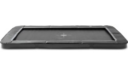 Trampolina sportowa naziemna EXIT InTerra 214x305cm - czarna