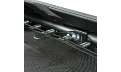 Trampolina sportowa naziemna EXIT InTerra 214x305cm - czarna