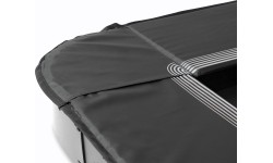 Trampolina sportowa naziemna EXIT InTerra 214x305cm - czarna