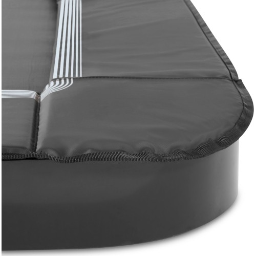 Trampolina sportowa naziemna EXIT InTerra 214x305cm - czarna