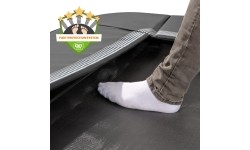 Trampolina sportowa naziemna EXIT InTerra 244x366cm - czarna