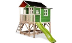 Drewniany domek do zabawy EXIT Loft 550 - zielony