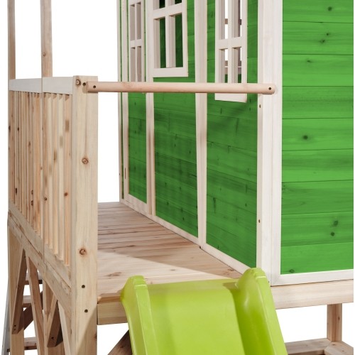 Drewniany domek do zabawy EXIT Loft 550 - zielony