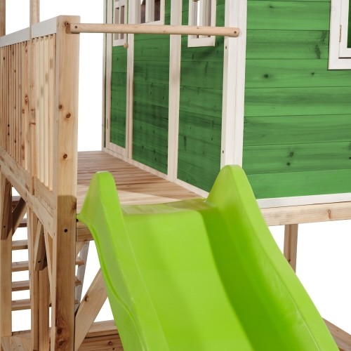 Drewniany domek do zabawy EXIT Loft 750 - zielony