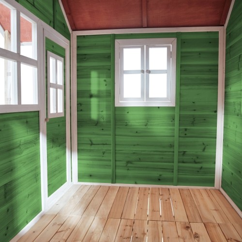 Drewniany domek do zabawy EXIT Loft 750 - zielony