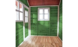 Drewniany domek do zabawy EXIT Loft 750 - zielony