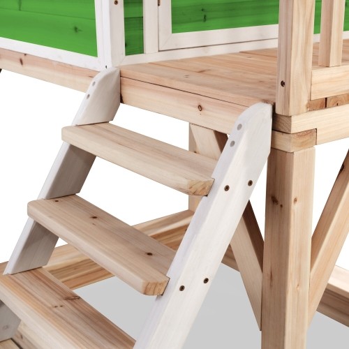 Drewniany domek do zabawy EXIT Loft 750 - zielony