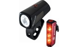 Zestaw oświetlenia rowerowego Sigma Buster 400 + Blaze Flash USB