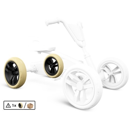 Koło 9x2 - beżowe/czarne z tyłu