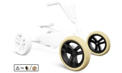 Koło 9x2 - przód beżowo-czarny