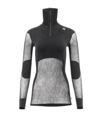 Damski sweter Aclima WN Polo Zipped Jumper, czarny, rozmiar XS - 123