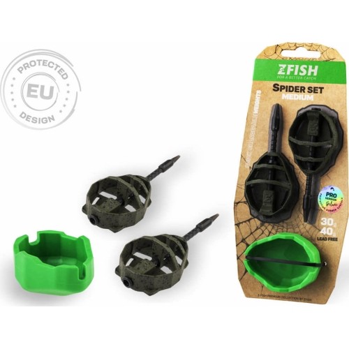 ZFISH Method Feeder Spider Medium Set 40,50g + foremka