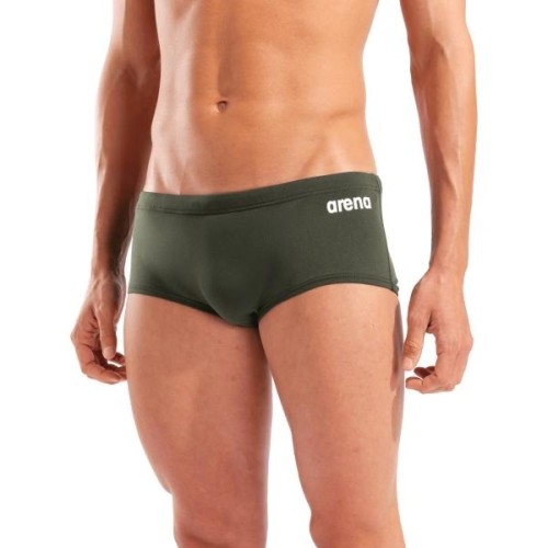 M Team Swim Low Waist Short Solid Dark Sage-White 75 - 660