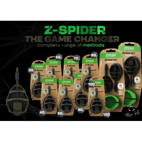 ZFISH Method Feeder Spider Medium Set 30,40g + foremka