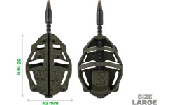 Zestaw koszyczków ZFISH Method Feeder Spider Large 70, 80 g + forma
