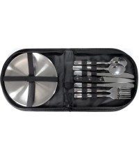 Zestaw jadalniany ze stali nierdzewnej Origin Outdoors "Rendezvous