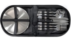 Zestaw jadalniany ze stali nierdzewnej Origin Outdoors "Rendezvous