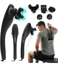 Masażer ręczny wibracyjny do masażu ciała zestaw 5 końcówek 20W ModernHome