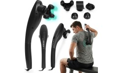 Masażer ręczny wibracyjny do masażu ciała zestaw 5 końcówek 20W ModernHome