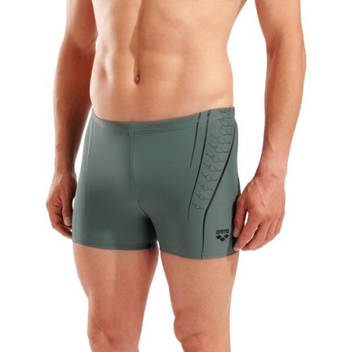 M Double Graphic Swim Short Sage-Black 100 - 605