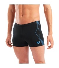 M Graphic Swim Short Black-Turquoise 100