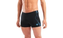 M Graphic Swim Short Black-Turquoise 100