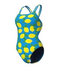 W Lemons Lace Plus Back Turquoise Multi-Multi-Turquoise 34 - 858