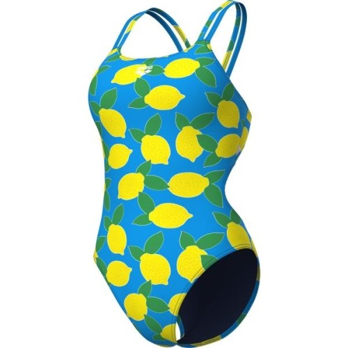 W Lemons Lace Plus Back Turquoise Multi-Multi-Turquoise 34 - 858