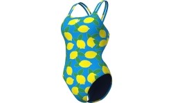 W Lemons Lace Plus Back Turquoise Multi-Multi-Turquoise 34 - 858