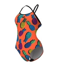 W Pineapples Tie Back Team Orange Multi-Black 34 - 350