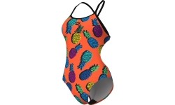 W Pineapples Tie Back Team Orange Multi-Black 34 - 350