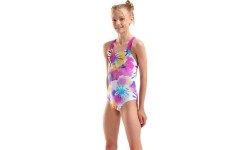 G Spraying Swim Pro Back White Multi-Very Fuchsia 10-11 - 815