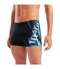 M Placement Swim Short Black-Black Multi 100 - 550