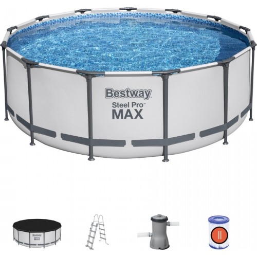 Basen stelażowy 13 FT 396 x 122 cm Steel Pro Max BESTWAY