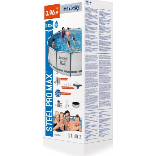 Basen stelażowy 13 FT 396 x 122 cm Steel Pro Max BESTWAY