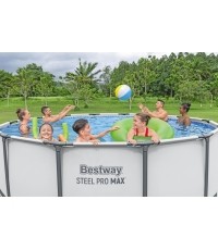 Basen stelażowy 14 FT 427 x 122 cm STEEL PRO MAX BESTWAY