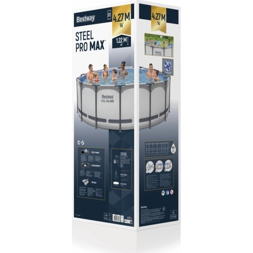 Basen stelażowy 14 FT 427 x 122 cm STEEL PRO MAX BESTWAY