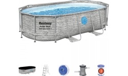 Stelaż basenowy 427 cm x 250 cm x 100 cm, Power Steel Swim VISTA s